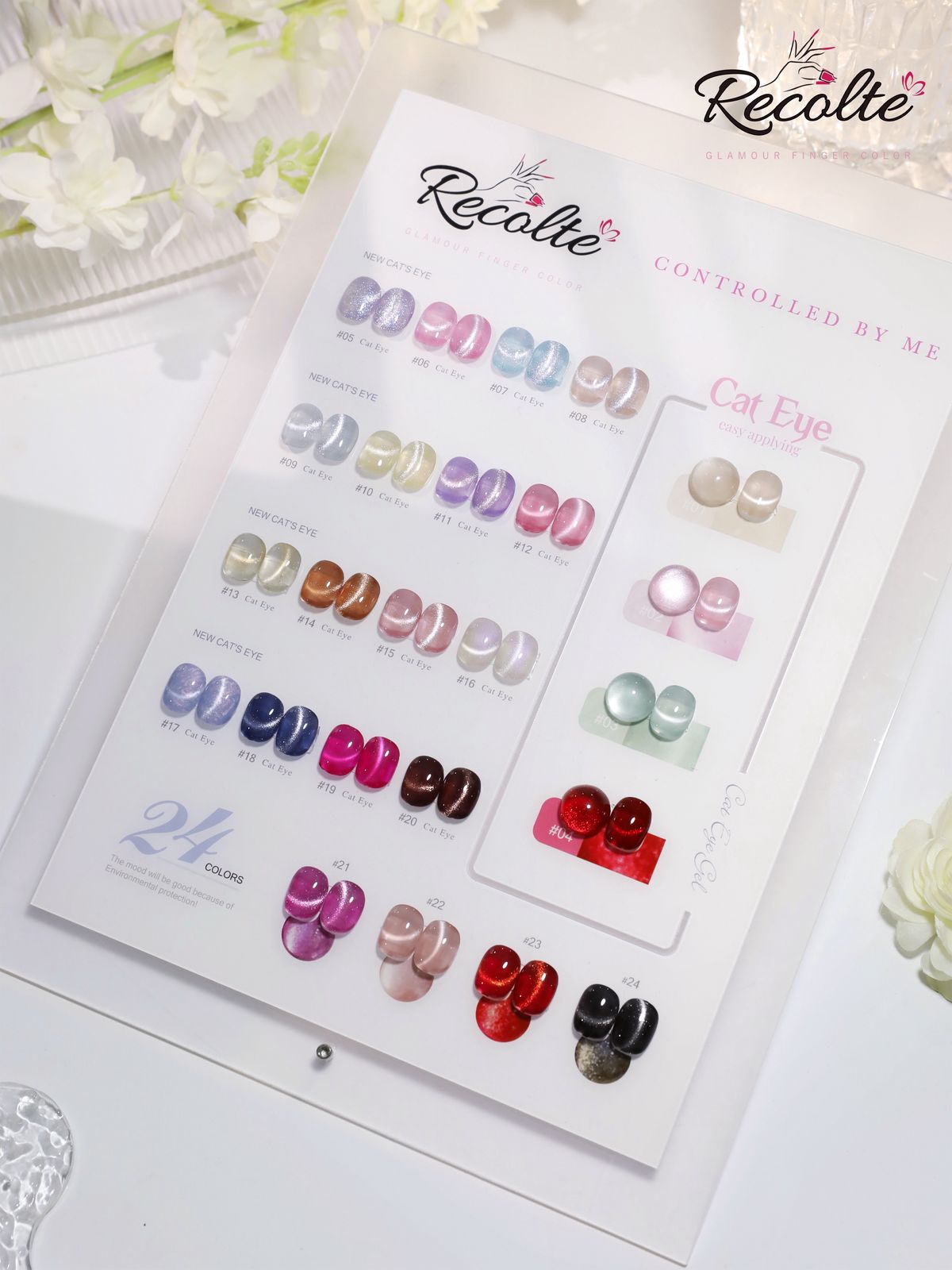 Recolte New Cat's Eye Gel Polish – 24 Color Collection