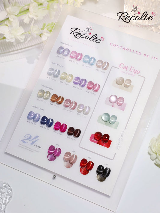 Recolte New Cat's Eye Gel Polish – 24 Color Collection