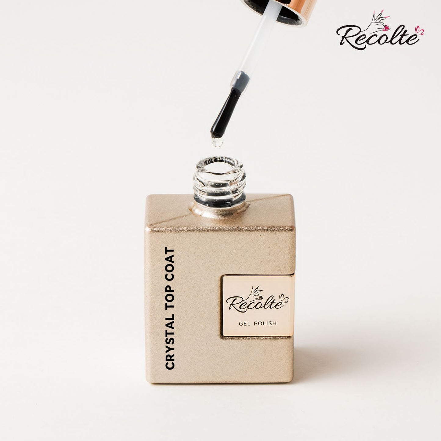 Recolte Crystal Top Coat Gel Polish | Clear High Shine Nail Top Coat