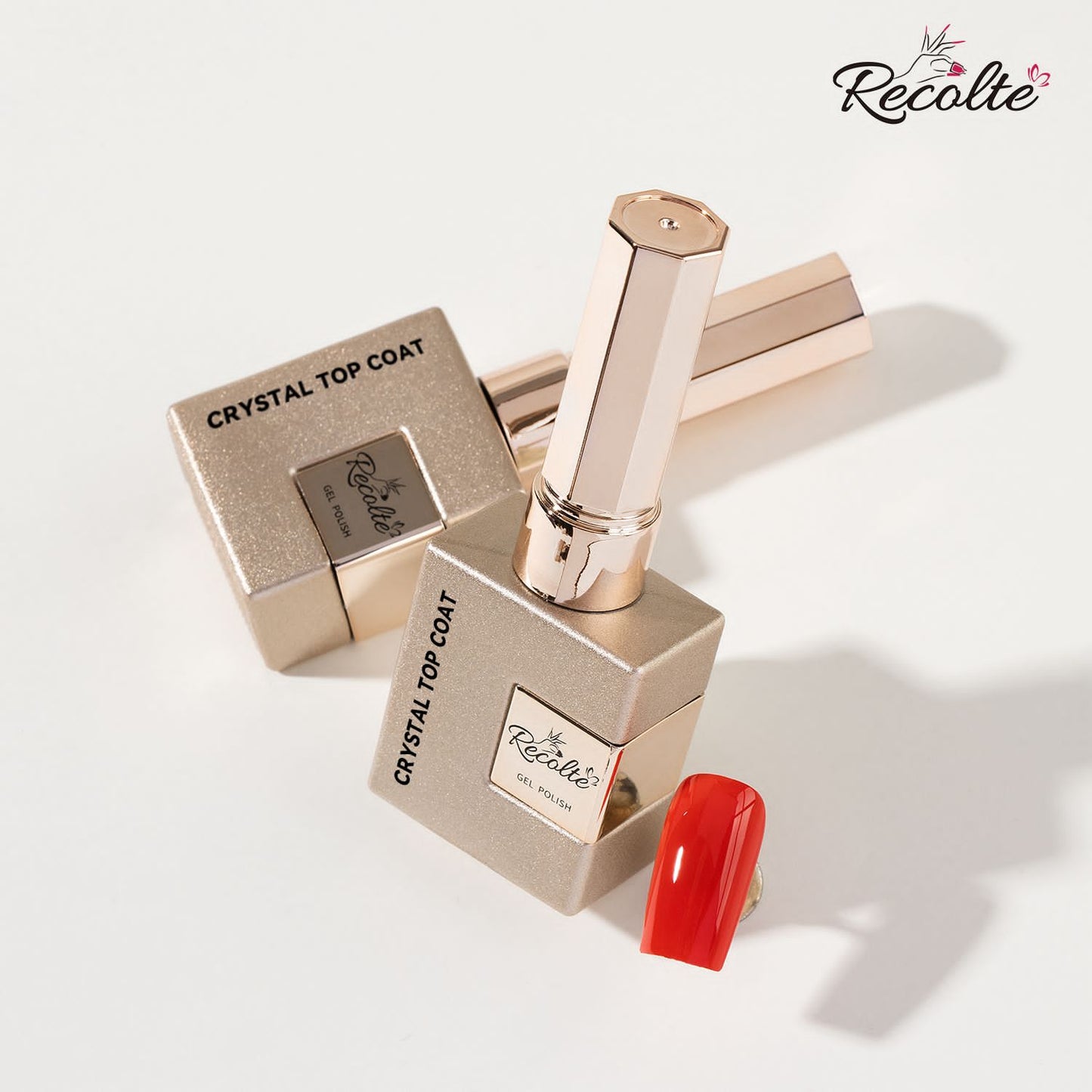 Recolte Crystal Top Coat Gel Polish | Clear High Shine Nail Top Coat